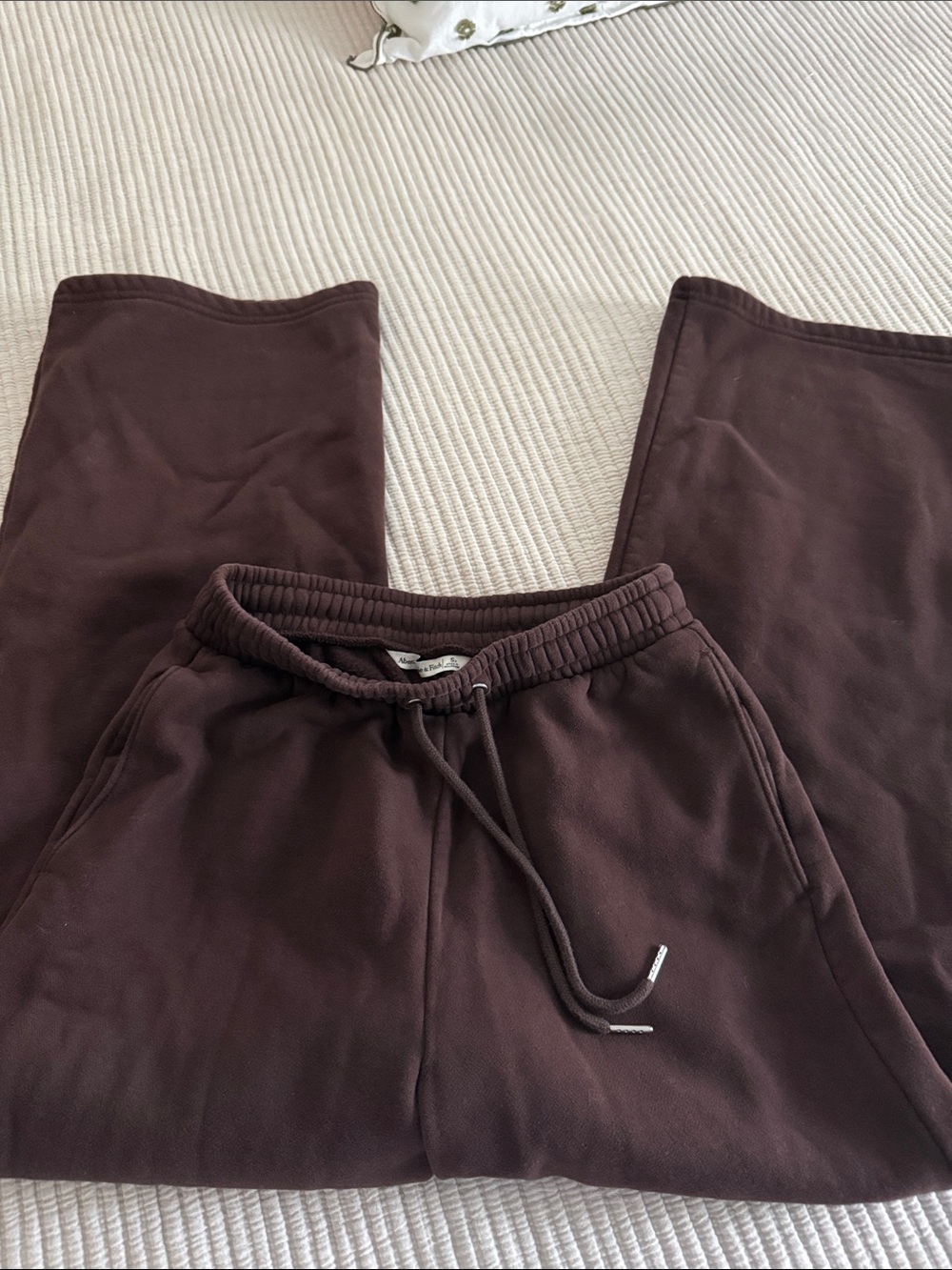 Abercrombie & Fitch Chocolate Brown Fleece Sweatpants